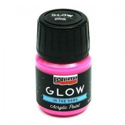 Χρώμα Ακρυλικό Glow in the Dark Pink 30ml Pentart